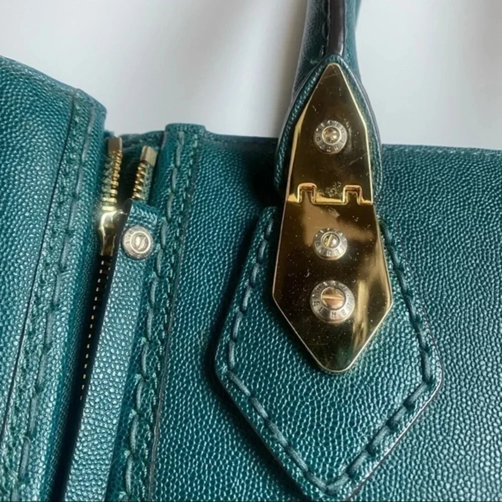Henri Bendel • Rare Limited Edition Pebble Green A List Satchel - Picture 3 of 15